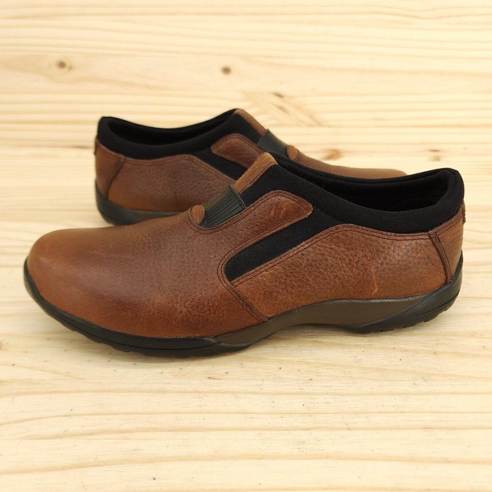 RJ Colt Robin Women's Slip On Shoes Sz 8 Brown Leather Y2k Granny Comfort Flats